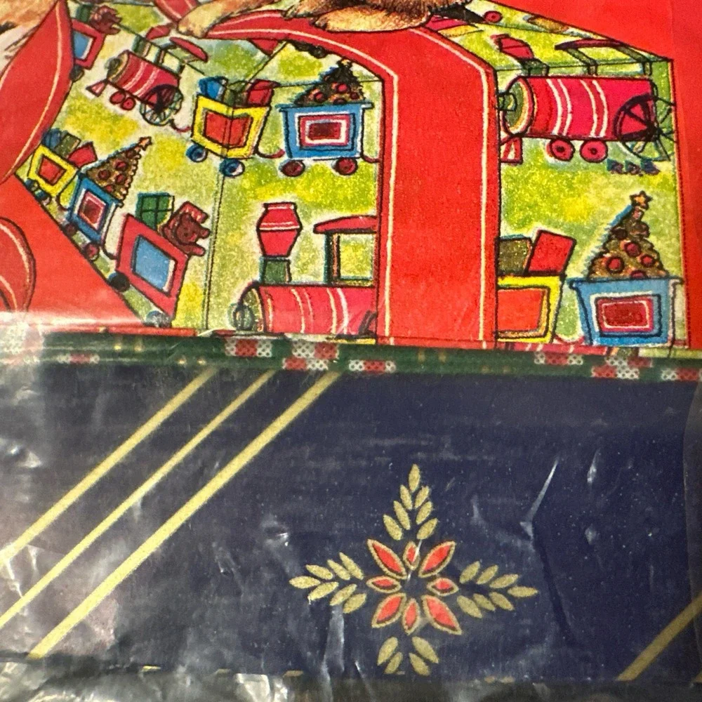 Lot Of Vtg Retro Christmas Wrapping Paper 18 Sheets 9 Fun‎ Patterns! Sealed 75sf